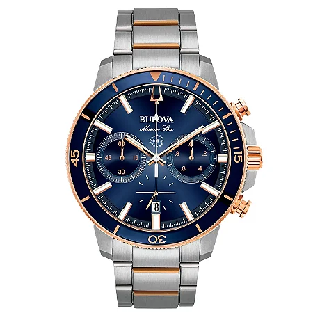 Relógio Bulova Masculino Quartz Marine Star 98B301