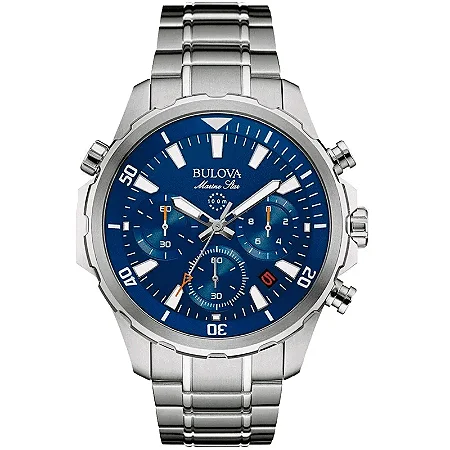 Relógio Bulova Masculino Quartz Marine Star 96B256