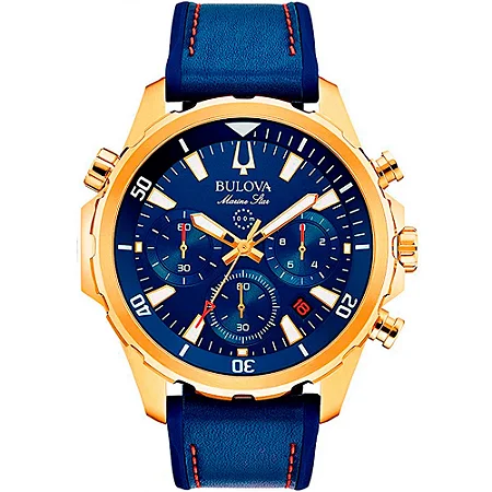 Relógio Bulova Masculino Quartz Marine Star 97B168