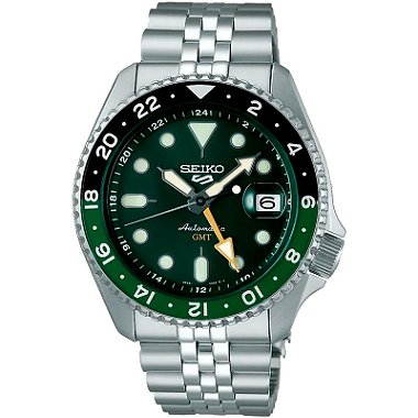 Relógio Seiko Masculino Automático 5 Sports GMT SSK035B1 E1SX