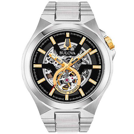 Relógio Bulova  Automático Skeleton MACHINE  98A224