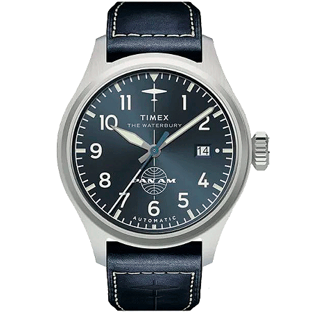 Relógio Timex Waterbury GMT Pan Am Aut TW2Y38800