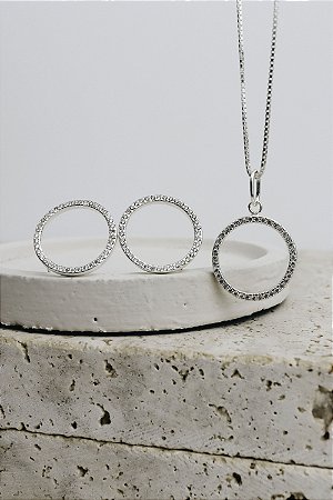 Conjunto Aro Cravejado