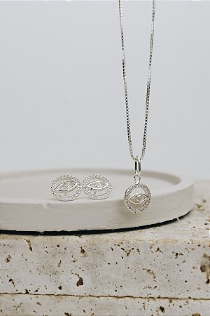 Conjunto Olho Cravejado