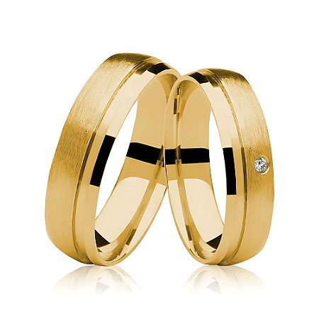 Aliança Amsterdã - Ouro 18k