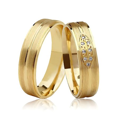 Aliança Praia - Ouro 18k