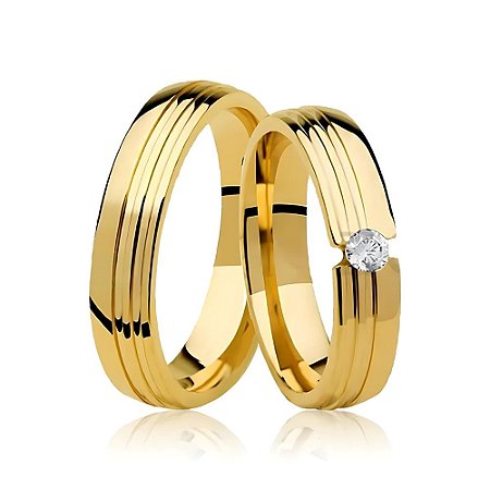 Aliança Malta - Ouro 18k