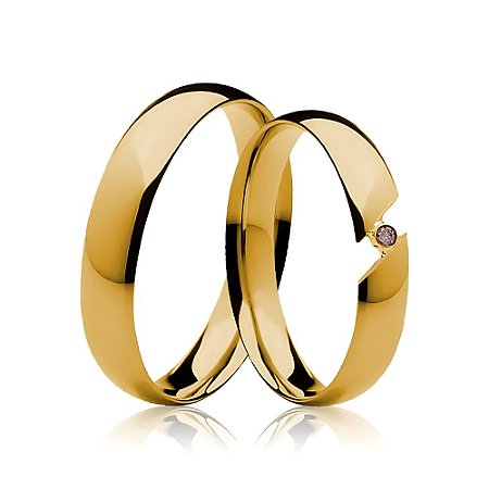 Aliança Quixinau - Ouro 18k