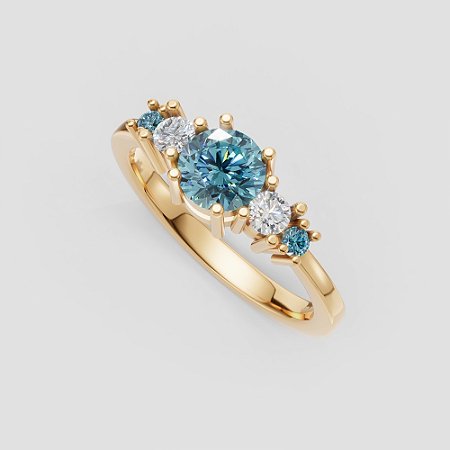 Anel Aurora Constelação - Ouro 18k