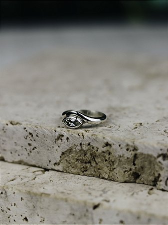 Anel Navis - Topázio Branco