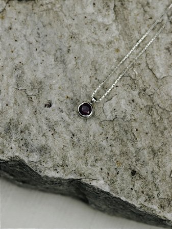 Colar Aura - Rodolita