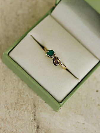 Anel Entre Olhares - Ouro 18k