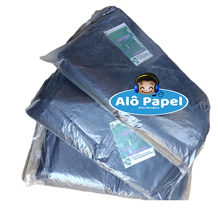 Saco de lixo 50x60 preto 40lts / 40 unidades