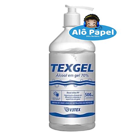 Alcool Gel 70 INPM para Mãos 500ml - Texgel