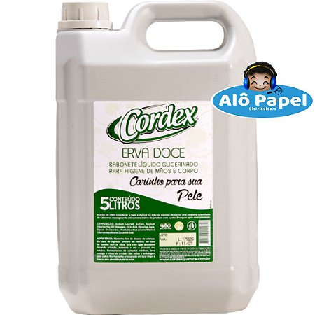Sabonete Líquido Erva Doce Cordex 5L