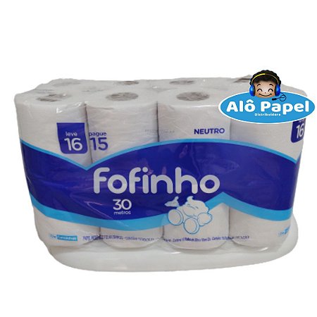 Papel Hig Fofinho FL Simp Neutro 16X30 (Leve 16 pague 15)