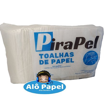 Papel Toalha Interfolhas Branco 20x21 (1000 folhas) - Babypel