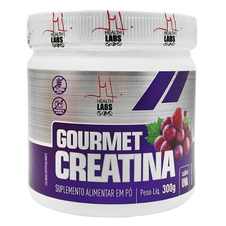Creatina Gourmet Sabor Uva 300g Health Labs