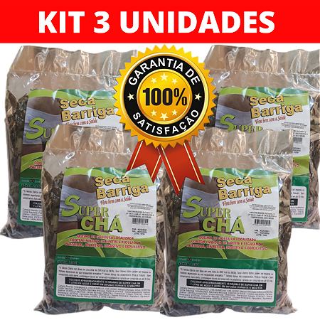 Kit 3 Chá seca barriga - 120g cada pacote