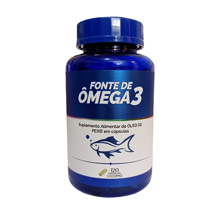 Omega 3 óleo de peixe 1000mg 120 capsulas