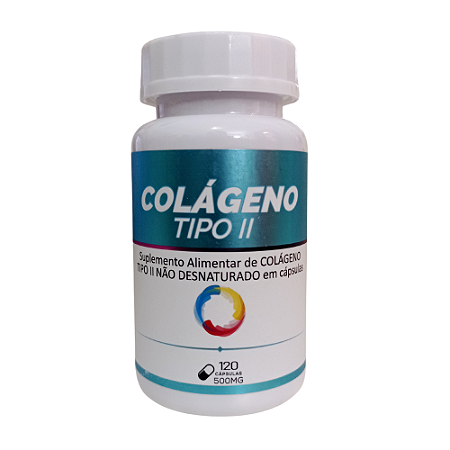 Colágeno tipo 2 - 500mg  120 Cápsulas - Bio vittas