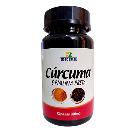 Cúrcuma (Açafrão) com Pimenta Preta 500mg 100 Cápsulas- Bio vittas