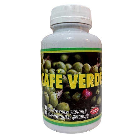 Café Verde 500mg 100 cápsulas - Bia Vitts