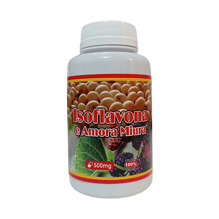 Isoflavona com Amora 500mg  100 Cápsulas - Bio Vittas
