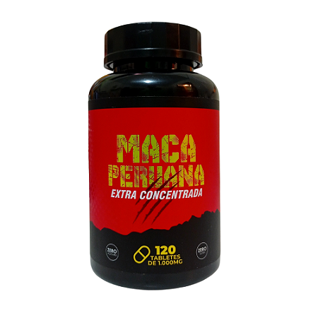 Maca Peruana Concentrada 1000mg 120 Tabletes - Bio Vittas