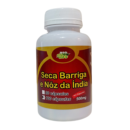 Seca Barriga com Noz Índia 500mg 100 cápsulas - Bio Vittas