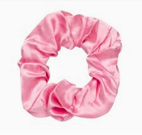 Scrunchie rosa para coque de ballet
