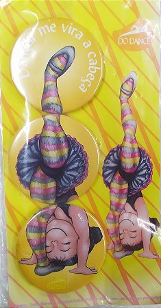 Kit 3 Broches Do Dance Dina Nina