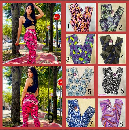 Vestuario Fitness Feminino Legging estampada