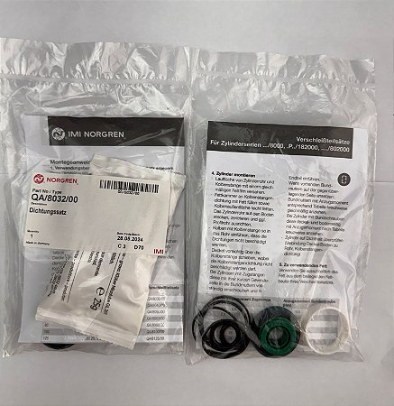 Kit reparo para atuador cilindro Norgren - modelo QA/8032/00