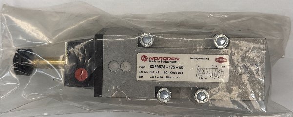 Válvula ISO Star solenoide ISO 2, 5/2, Solenoide pilot / air spring return SXE9574-175-00