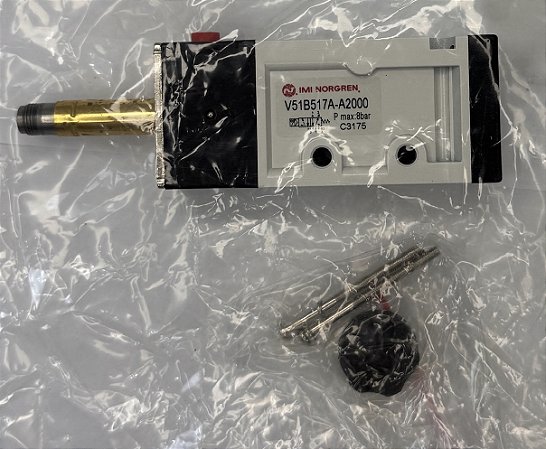 Válvula V51 series, simples solenoide, G1/4, 5/2 s/bobina Código: V51B517A-A2000