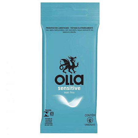 Preservativo Olla Sensitive Mais Fino C/ 6 Camisinhas