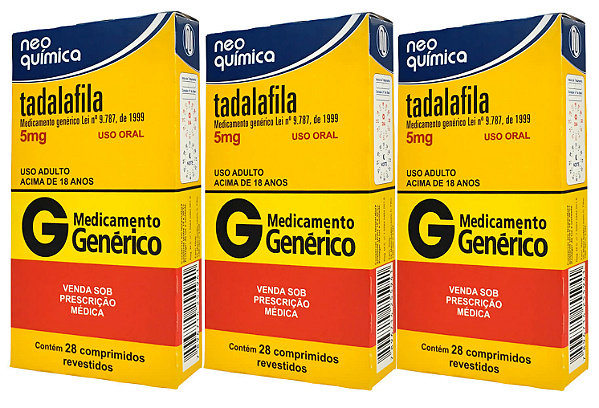 Kit C/ 3 Caixas Tadalafila 5 Mg 28 Cp Envio Rápido