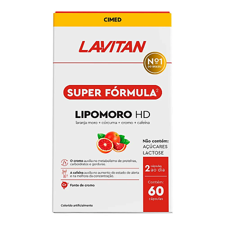 Lavitan Suplemento Alimentar Lipomoro HD 60 cps
