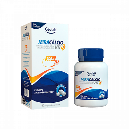 MIRACALCIO VIT D 500MG+400UI C/60 COMPRIMIDOS