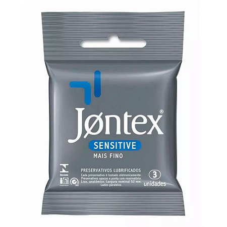 Preservativo Jontex Sensitive C/ 3 Unidades