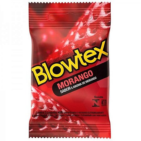 Preservativo Blowtex  Aroma Morango C/3