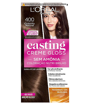 Tintura Casting Creme Gloss Castanho Natural 400