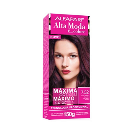 Tintura Alta Moda 7,52 Vinho Marsala 150g
