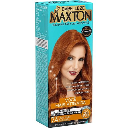 Tintura Maxton Louro Médio 7.4