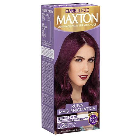 Tintura Creme Maxton 5.26 Marsala Escuro