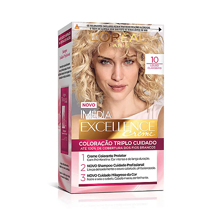 Tintura Imédia Excellence 10 Louro Clarissimo
