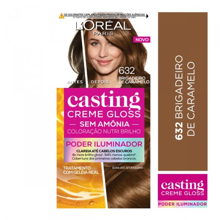 Tintura Semi-Permanente Casting Gloss Poder Iluminador 632 Brigadeiro De Caramelo