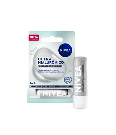 Protetor Labial Nivea Hidratante Ultra Hialurônico 5,2g