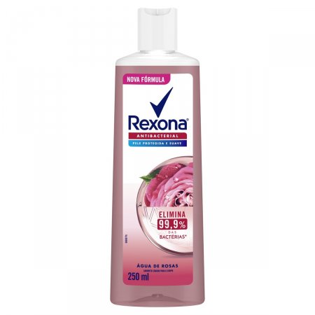 SABONETE LÍQUIDO REXONA ANTIBACTERIAL ÁGUA DE ROSAS 250ML
